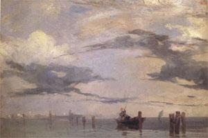 View of the Lagoon near Venice (mk05), Richard Parkes Bonington